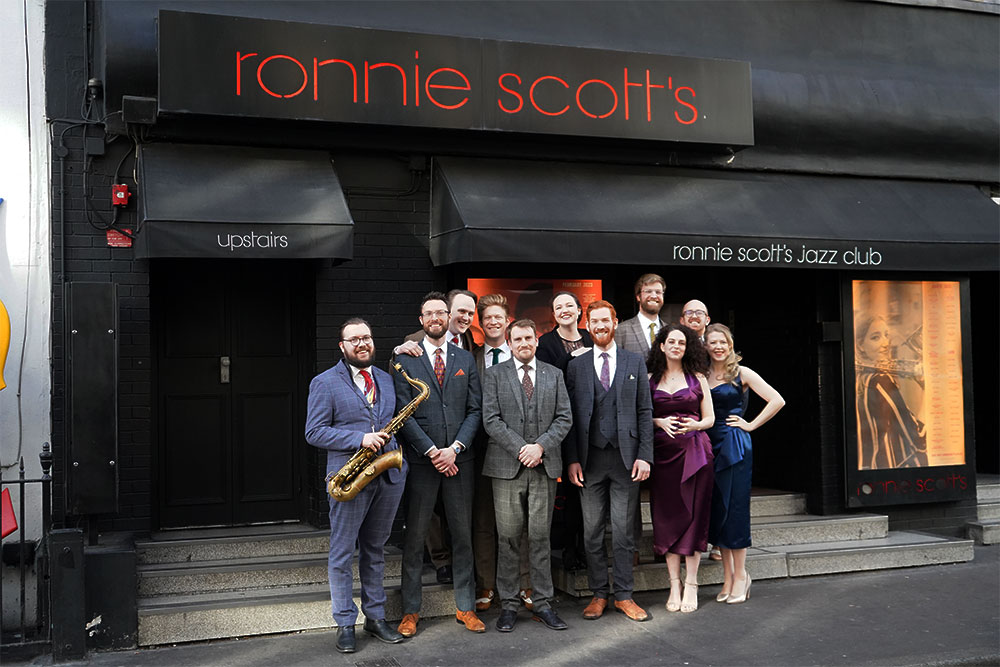 Down for the Count All-Stars performing at Ronnie Scott's Jazz Club, London