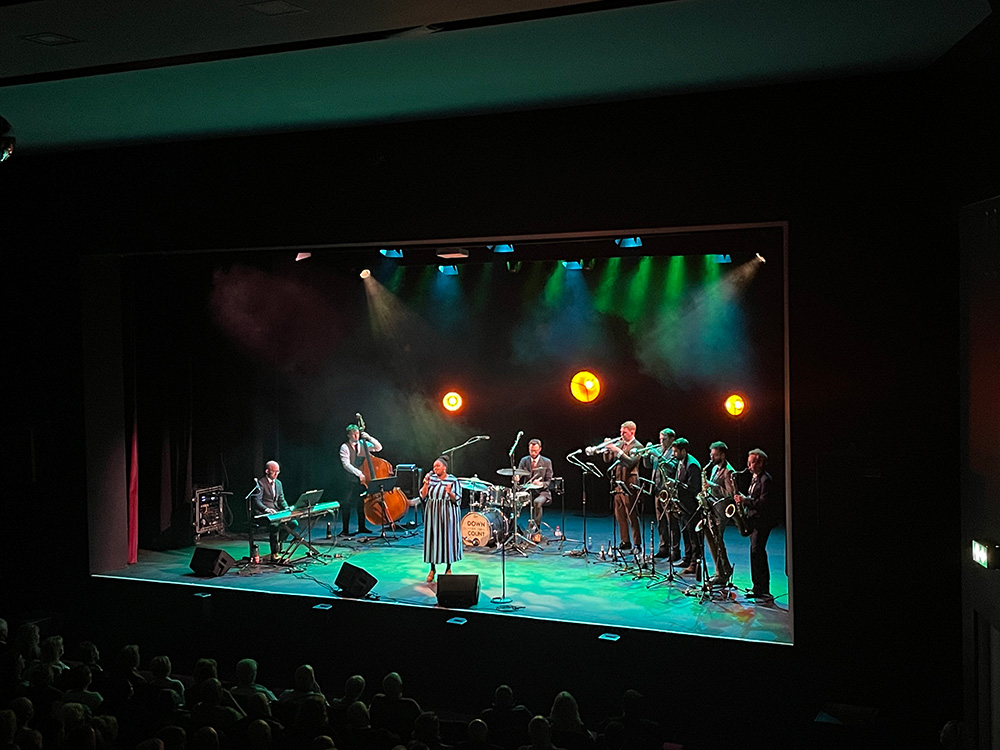 Down for the Count All-Stars performing at Eastwood Park Theatre, Giffnock, nr. Glasgow
