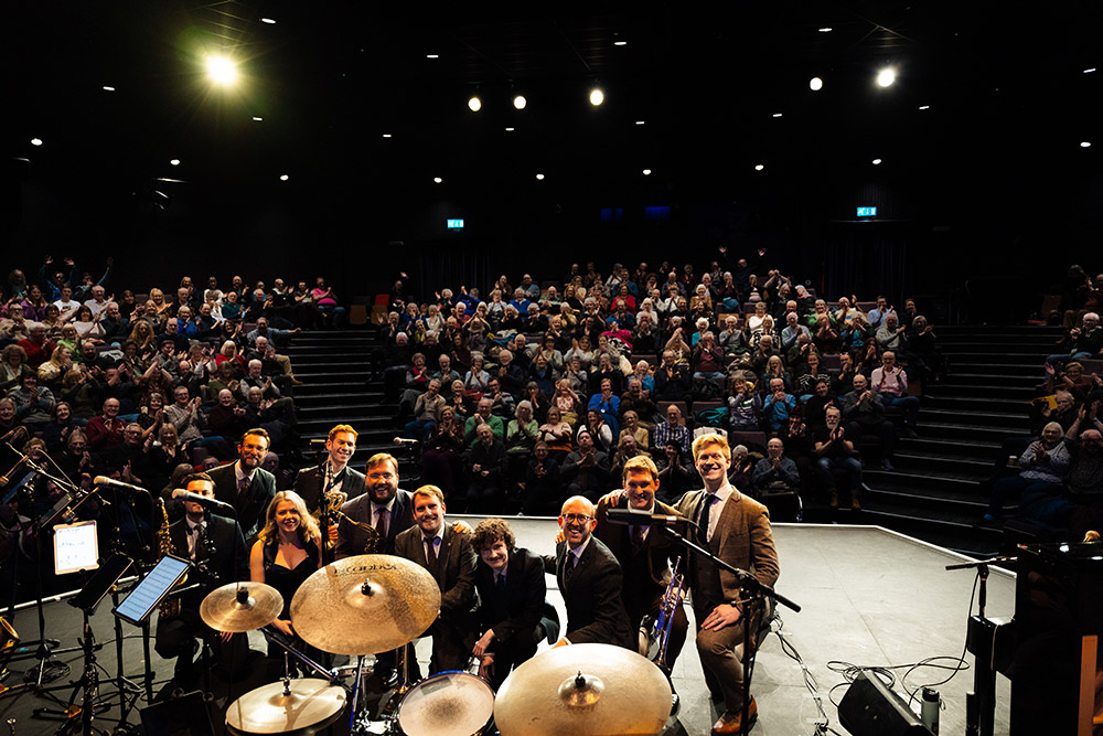 Down for the Count All-Stars on the A Century of Swing tour at the Gulbenkian Theatre, Kent