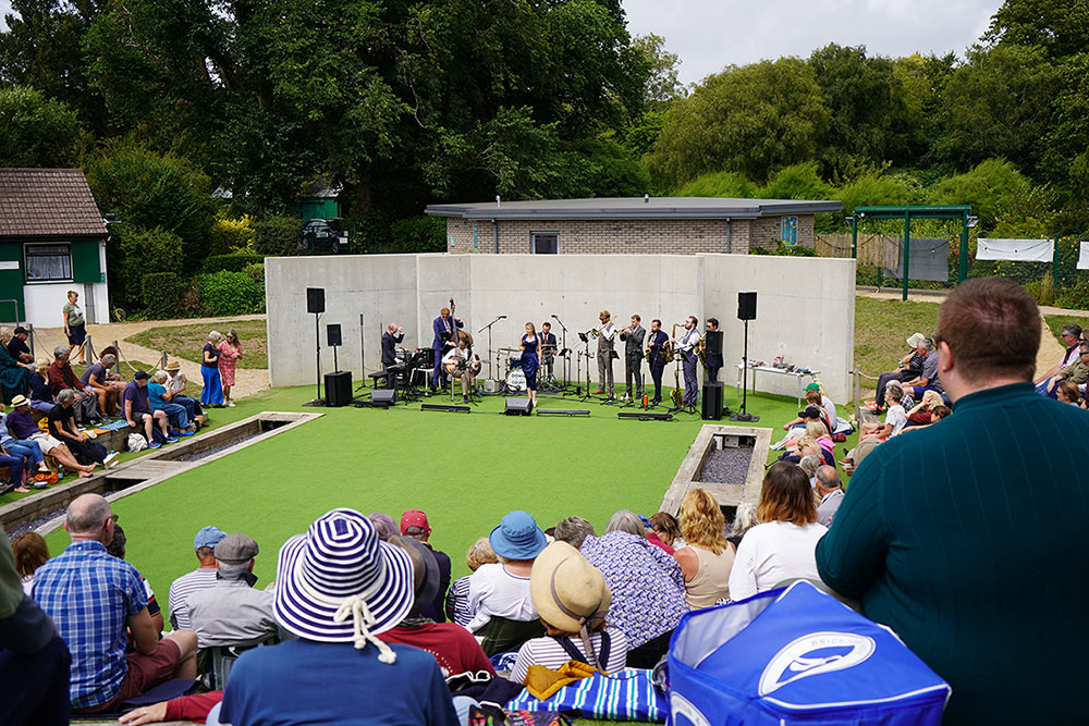 Down for the Count All-Stars in performance at Brighton Open Air Theatre